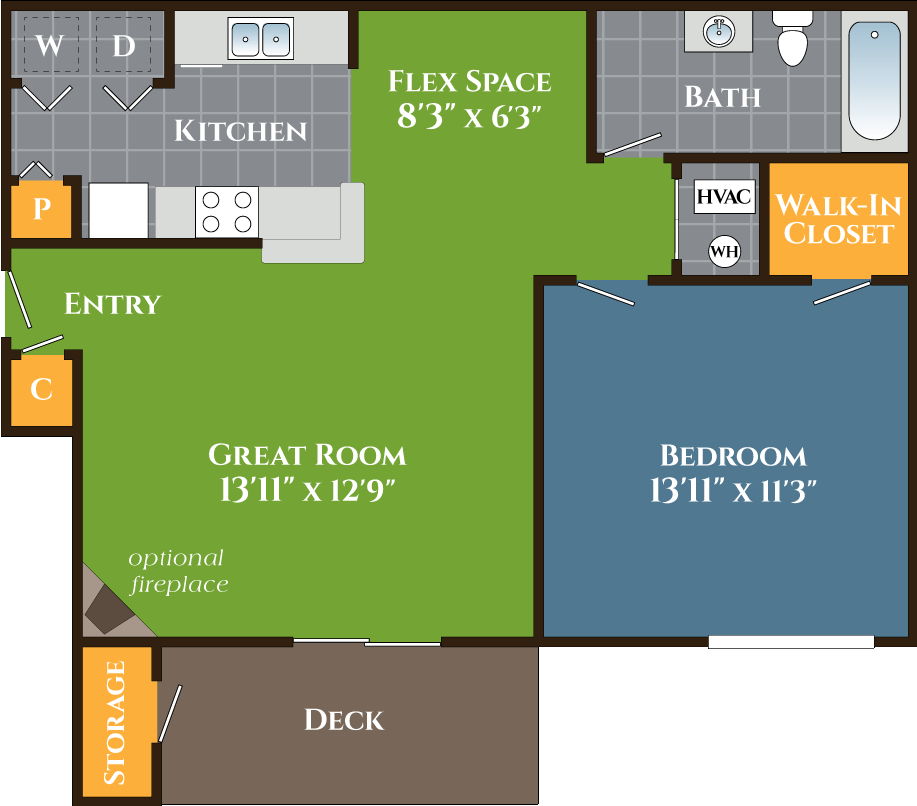 One Bedroom Apartments